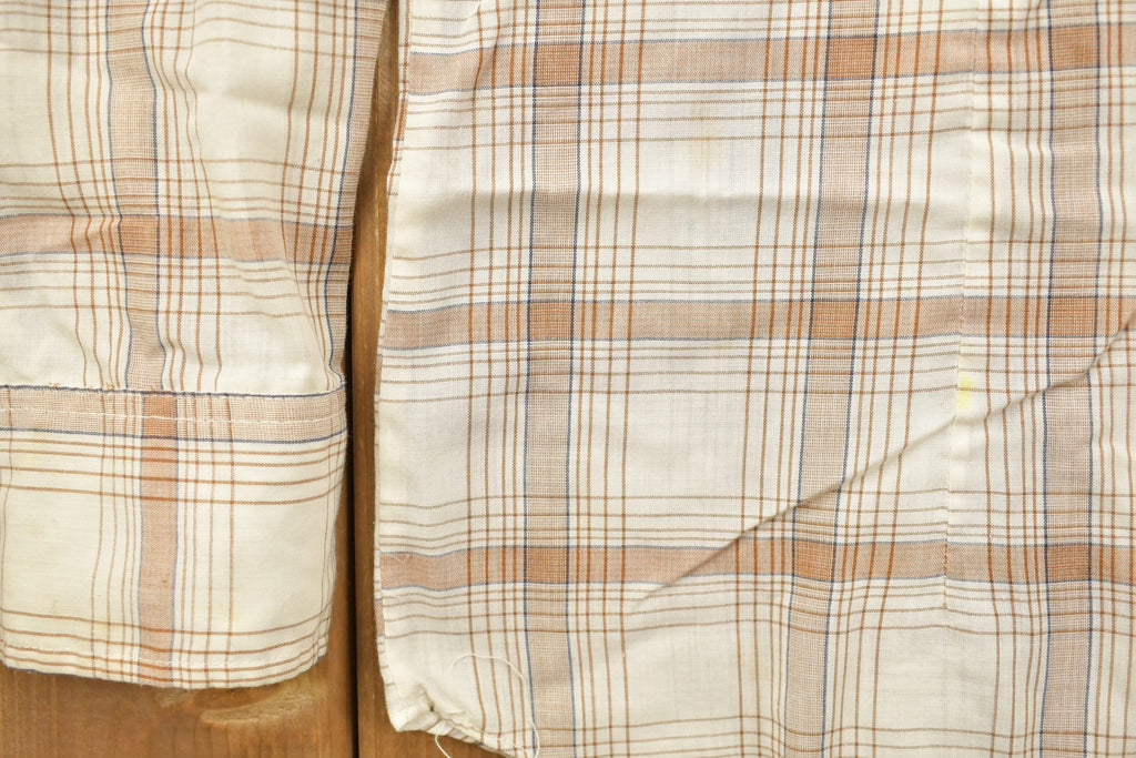 Vintage 1990s Apple Bee Plaid Western Flannel Button Up Shirt