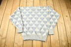 Vintage 1980s Honors 3D Cable Knit Crewneck Sweater /