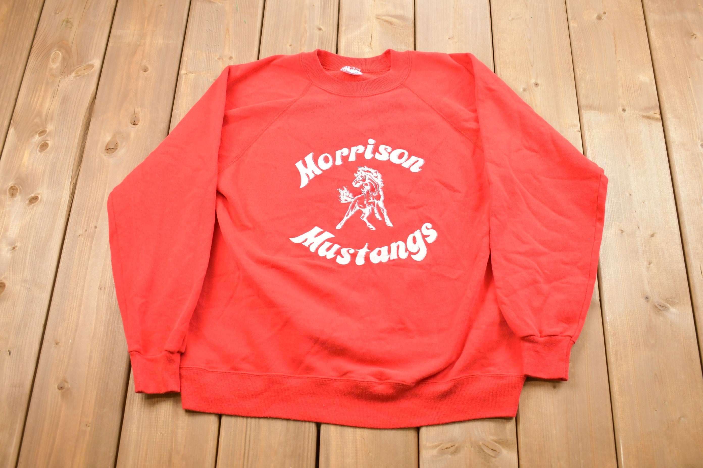 Vintage 1990s Morrison Mustangs Crewneck Sweatshirt
