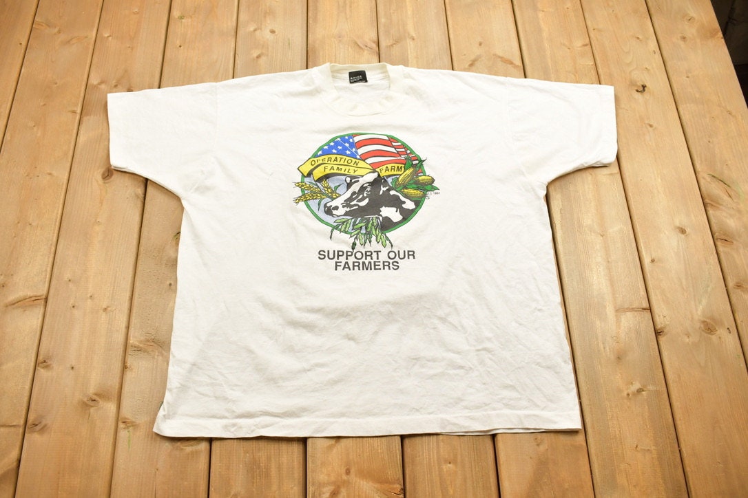 Vintage 1990s Operation Family Farm Souvenir T Shirt