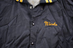 Vintage 1990s Hartwell Panthers Satin Bomber Jacket