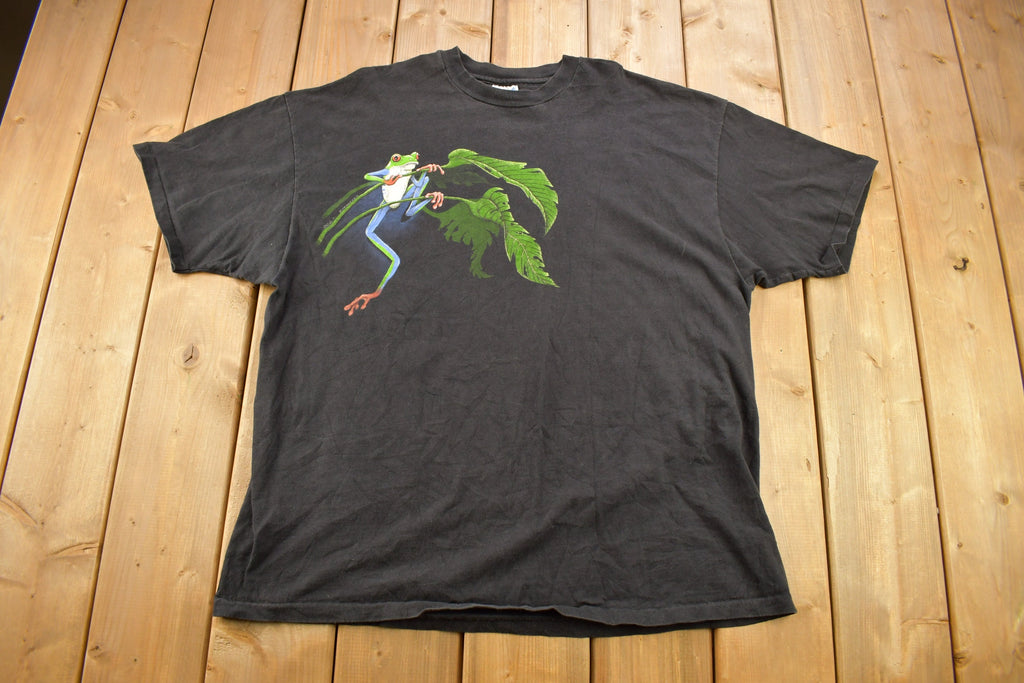 Vintage 1991 Treefrog Theme Graphic T-Shirt