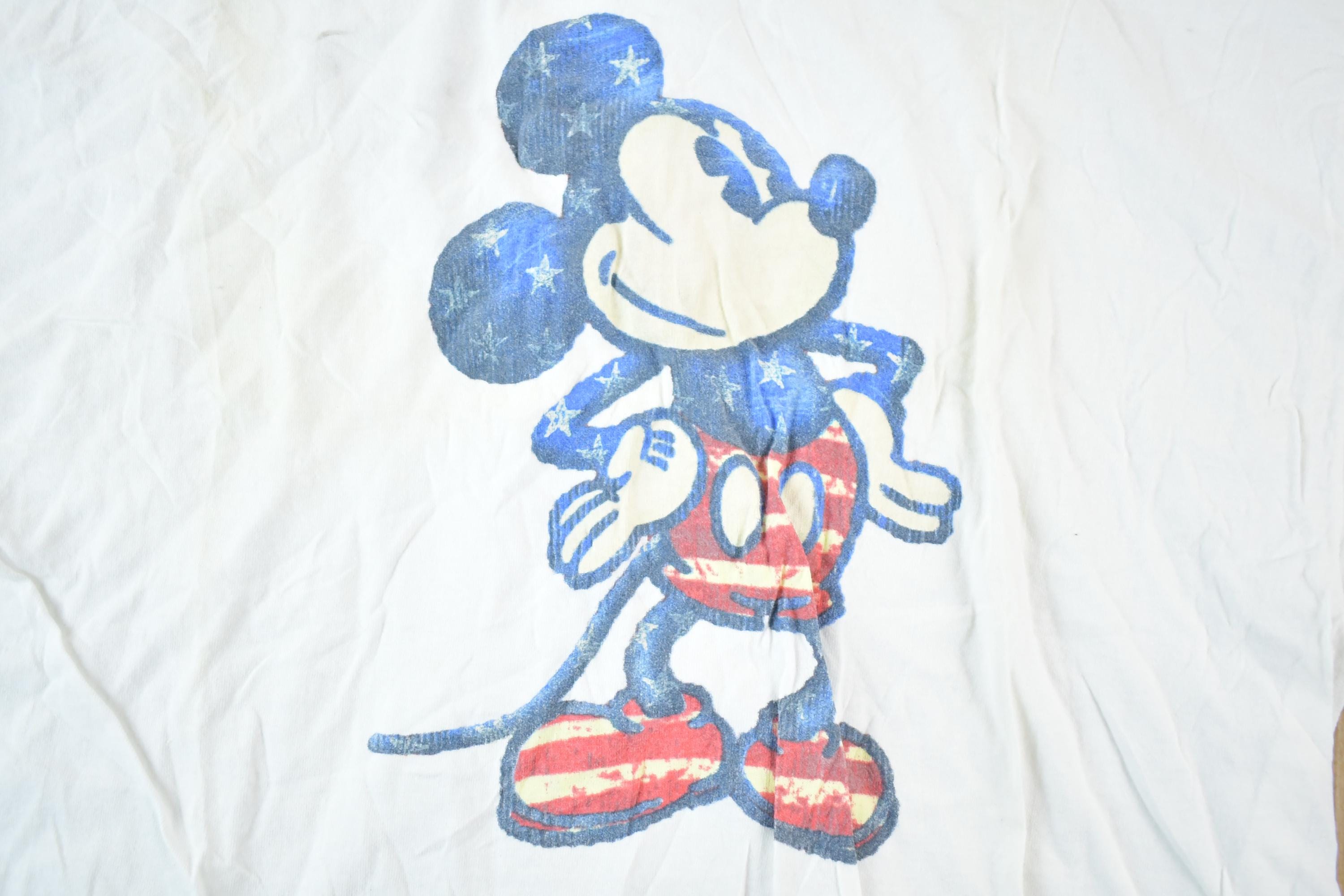 Vintage 1990s American Mickey Disney Cartoon Promo T-Shirt Mens XL