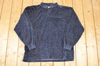 Vintage 1990s Imprints Quarter Button Up Shirt Mens L