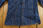 Vintage 1970s Levi's Orange Tab Indigo Denim Button Up Shirt