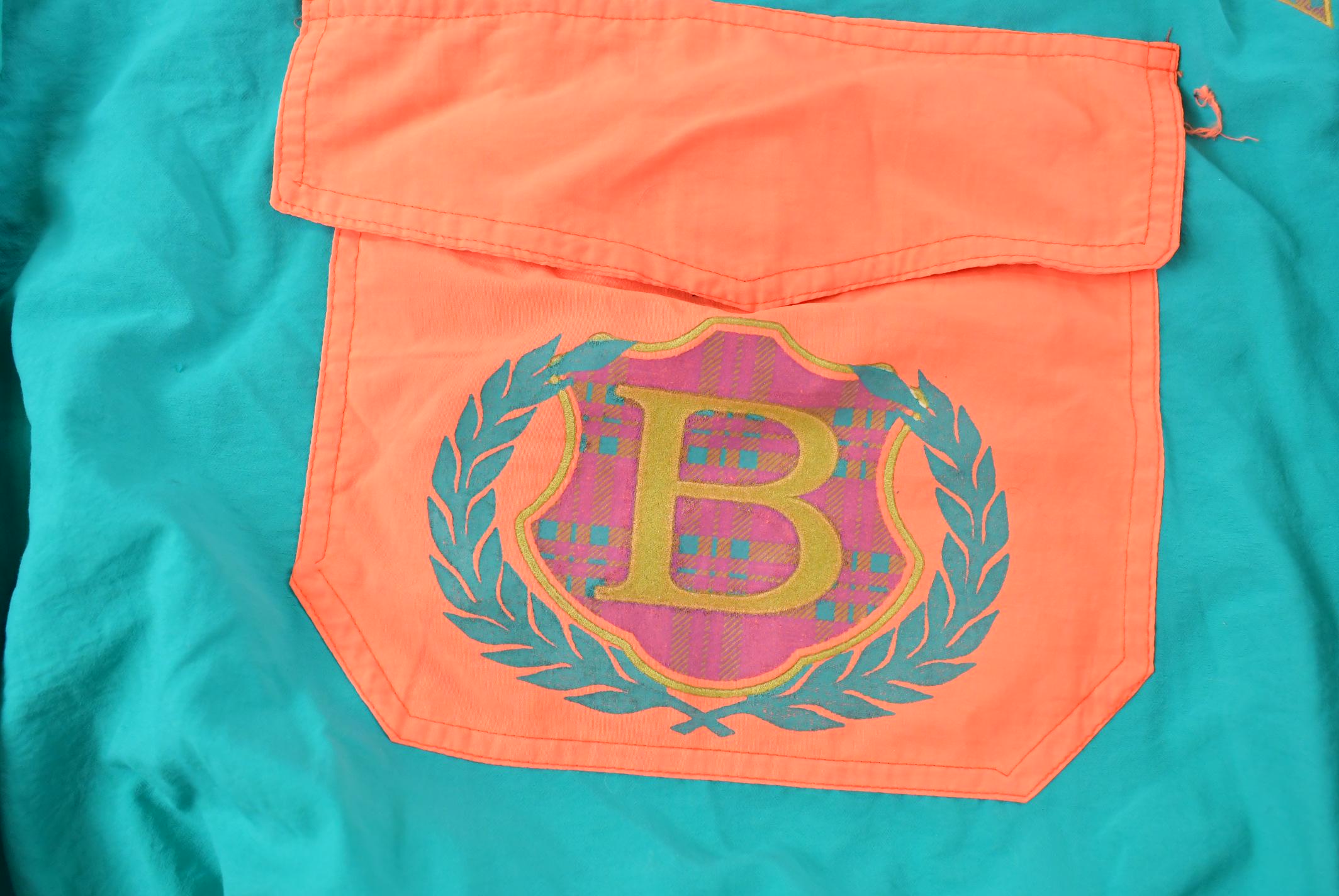 Vintage 1990s Branson Missouri Surf Style Body Gear Iridescent Windbreaker Jacket Men's XL /