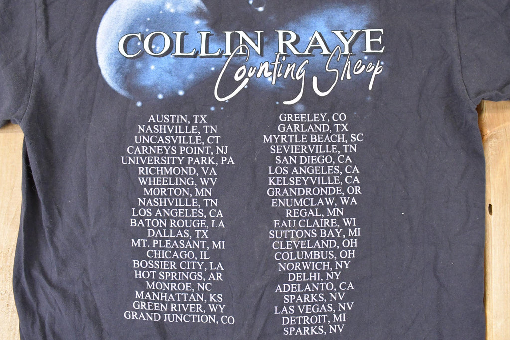 Vintage Y2K Collin Raye Counting Sheep Souvenir Band T-Shirt Men's M