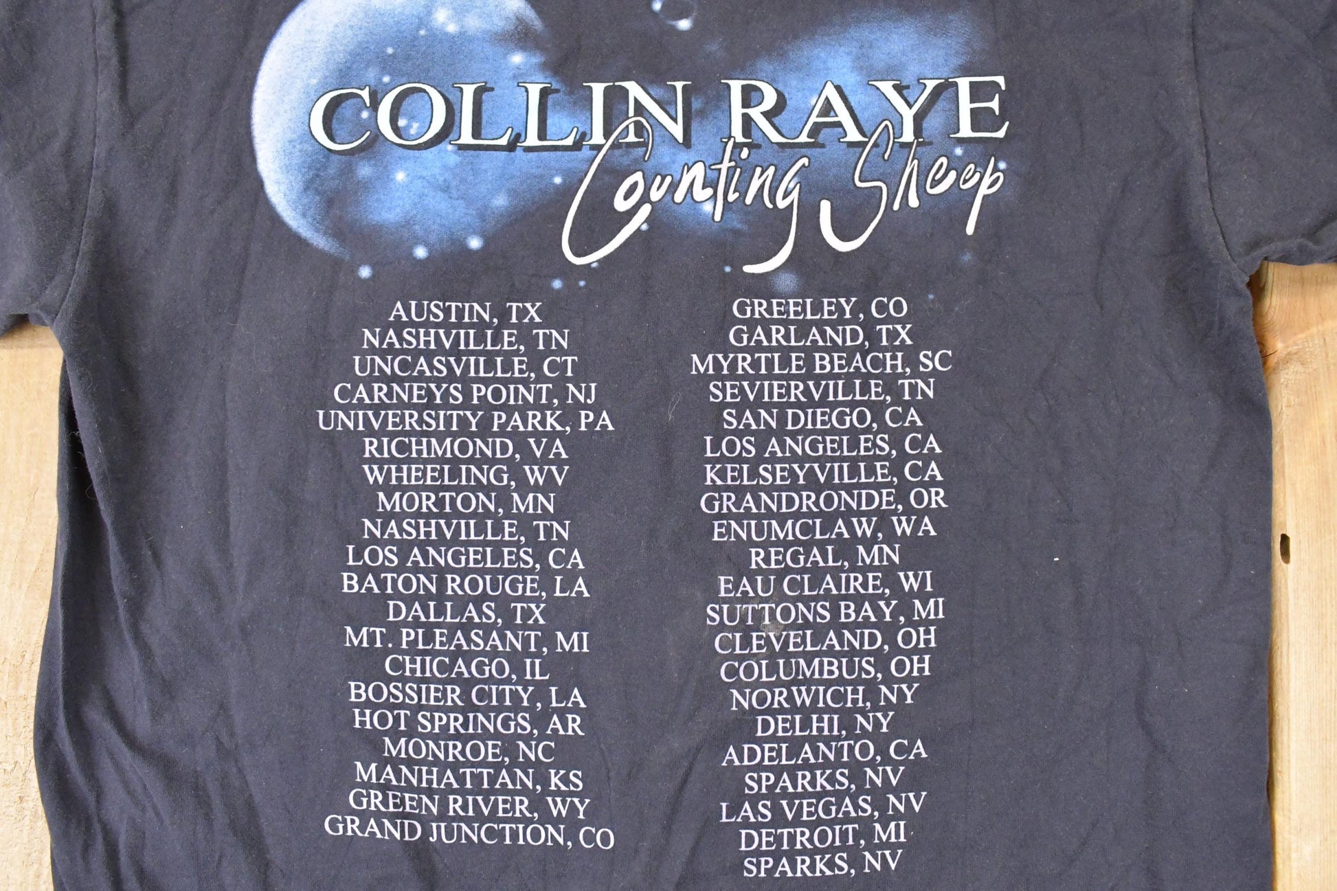 Vintage Y2K Collin Raye Counting Sheep Souvenir Band T-Shirt Men's M