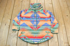 Vintage Y2K Chaps Aztec Pattern Knit Turtleneck Sweater Size M