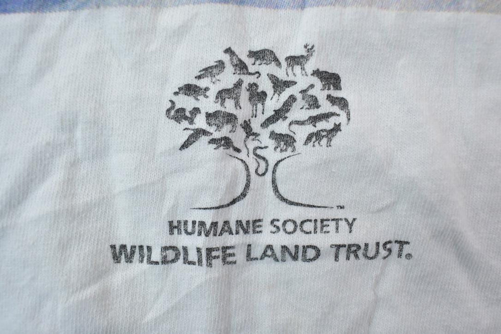 Vintage 1990s Humane Society Winter Animal Theme Graphic T-Shirt