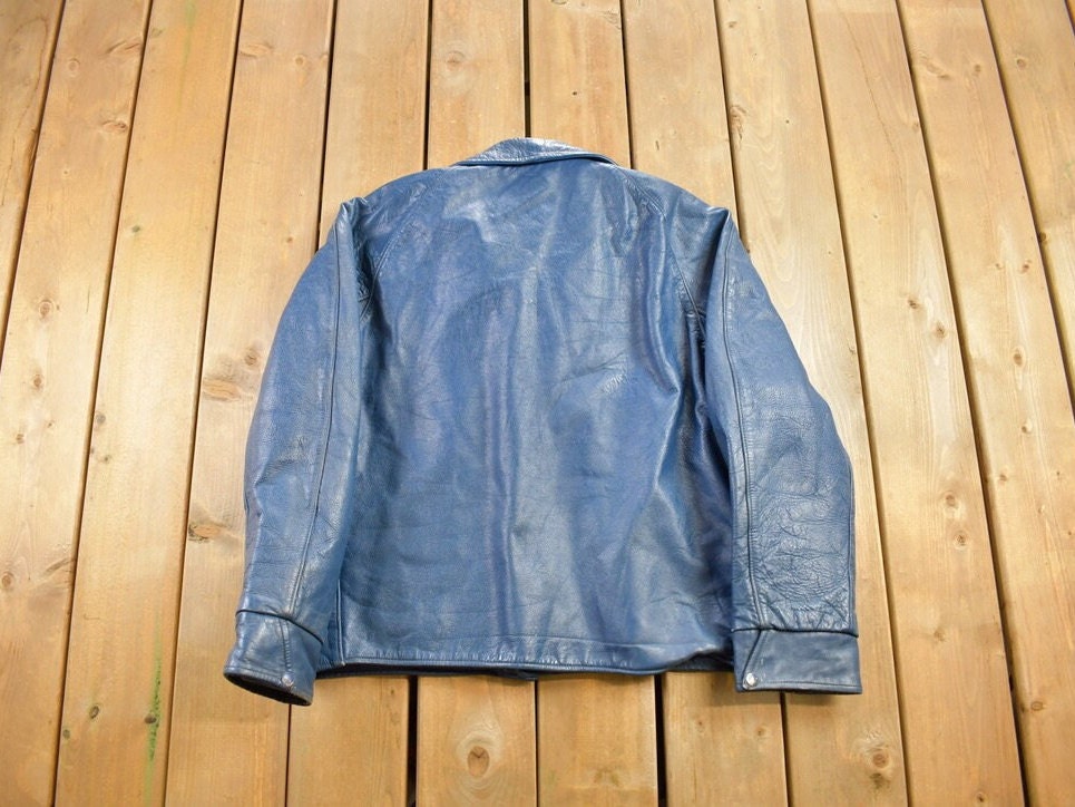 Vintage 1980s Athletes Wear Co. LTD Leather Jacket
