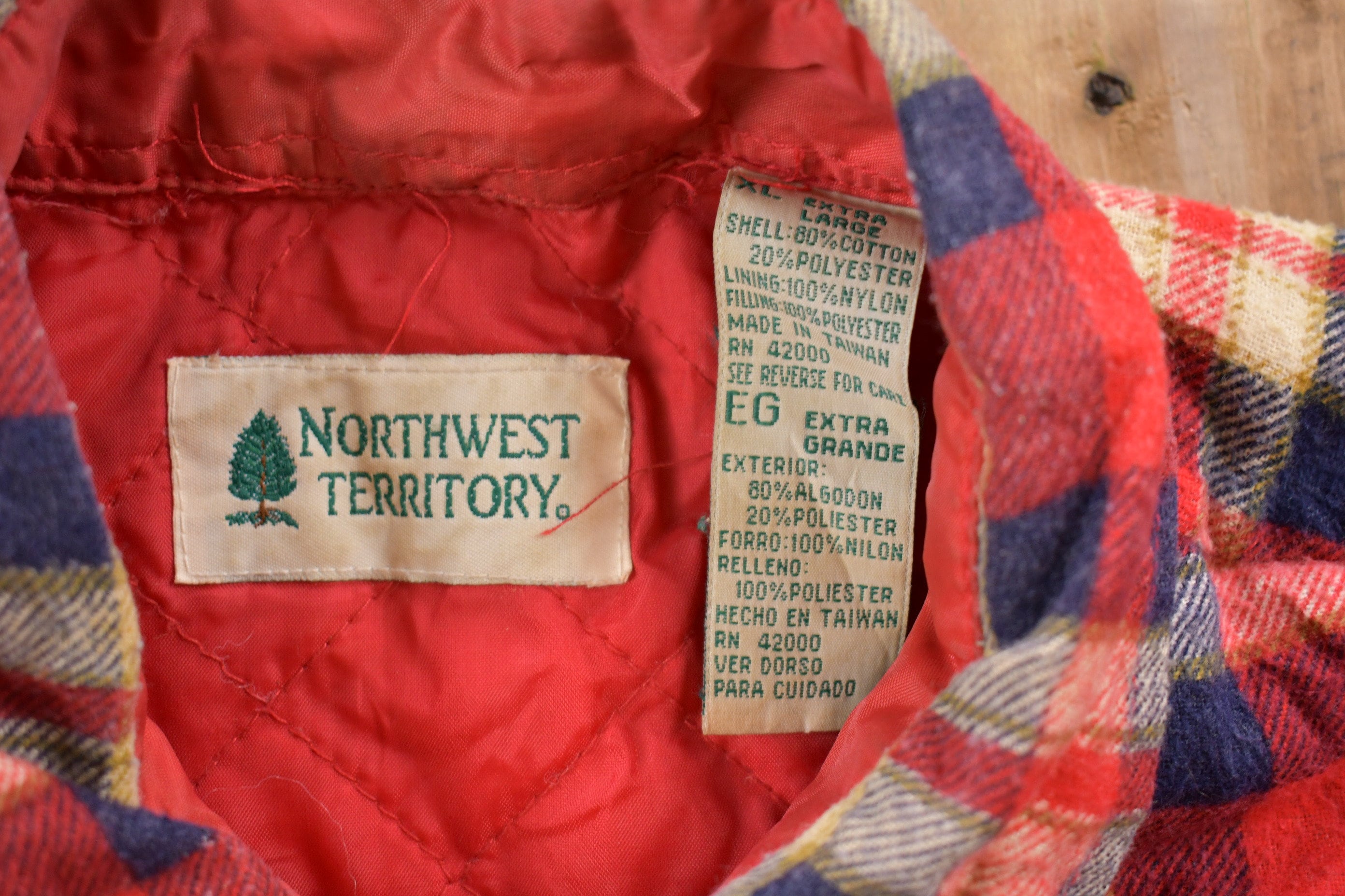 Vintage 1990s Northwest Territory Plaid Button Up Shirt