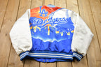 Vintage 1990s Chalk Line Los Angeles Dodgers MLB Satin Bomber