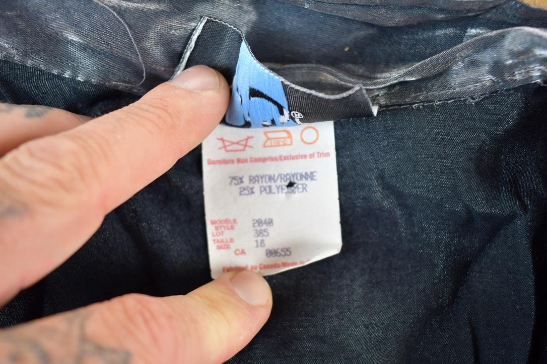 Vintage 90s Metallic Button-Up Shirt - Women's Size S