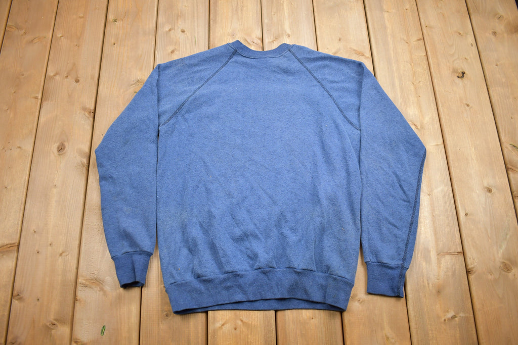Vintage 1980s Blank Raglan Crewneck Sweatshirt