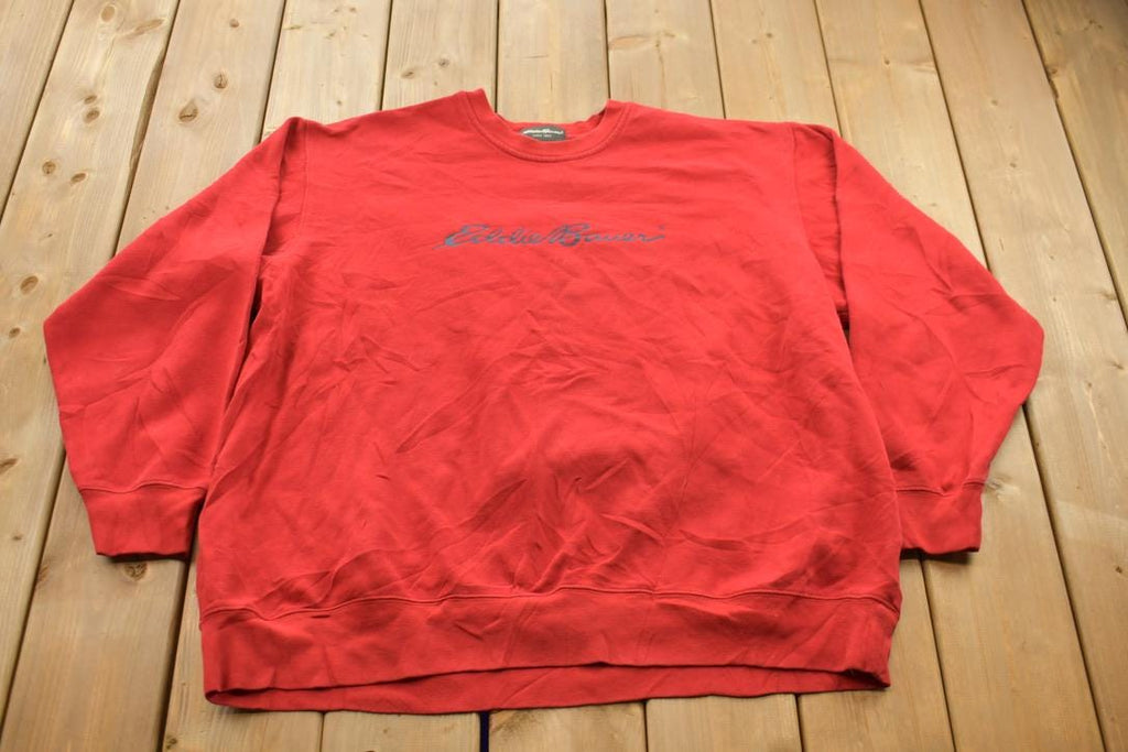 Vintage 1990s Eddie Bauer Embroidered Crewneck Sweatshirt
