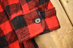 Vintage 1980s LL Bean Buffalo Plaid Wool Button Up Shirt