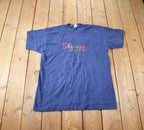 Vintage 1990s Chicago Windy City Embroidered Souvenir Travel T Shirt Made In USA Size XL
