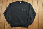 Vintage 1990s Black Quantum Crewneck Sweatshirt