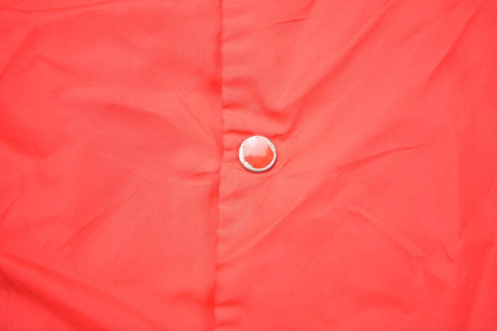 Vintage 1950s Russell Southern CO Red Snap Button Windbreaker Jacket