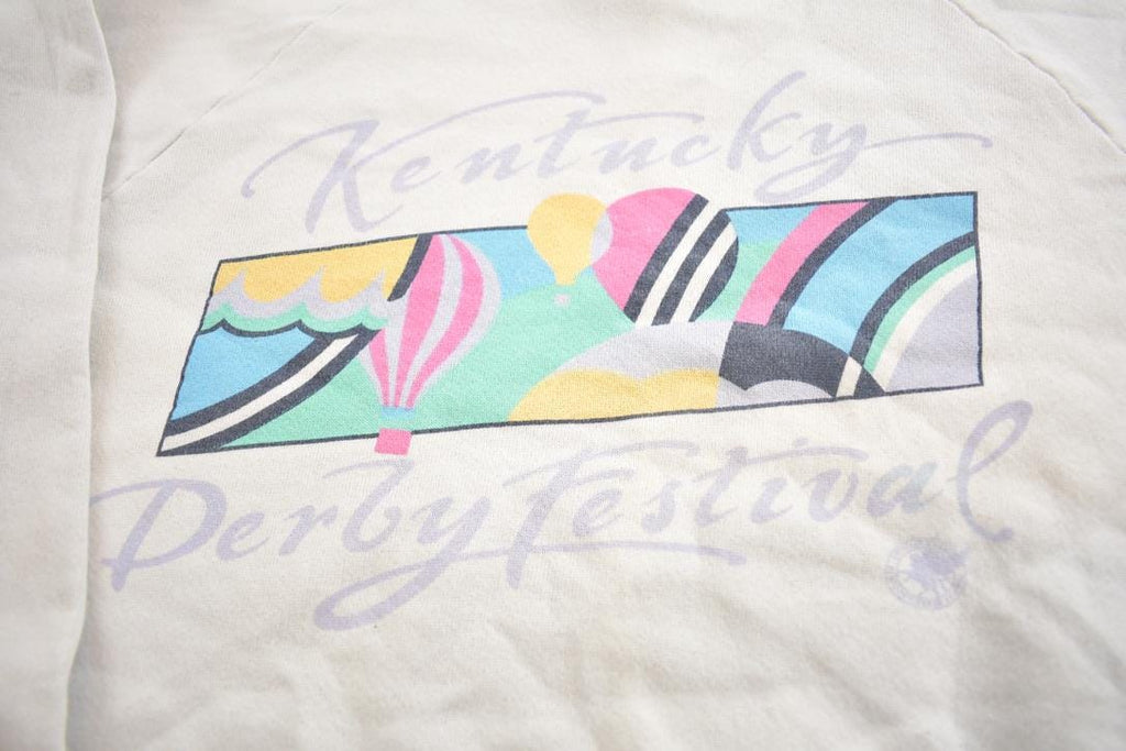 Vintage 1990s Kentucky Derby Festival Souvenir Travel Crewneck Sweatshirt Made In USA