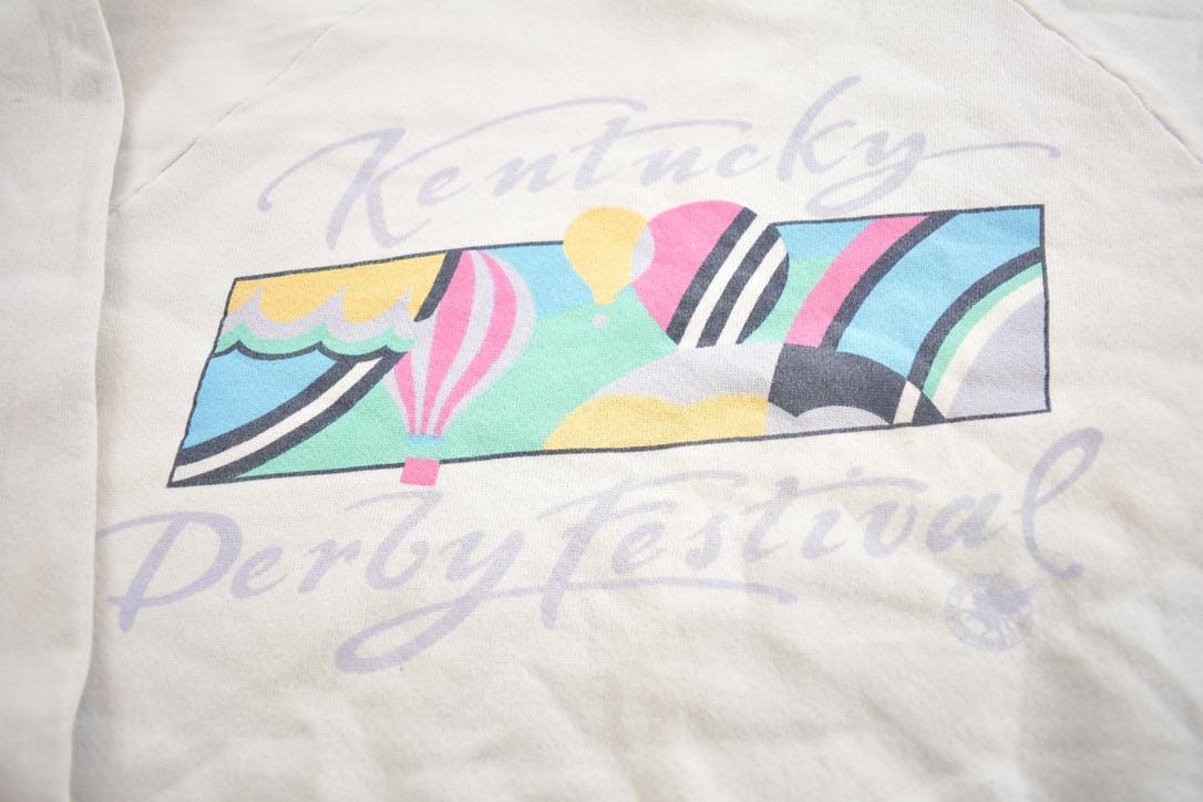 Vintage 1990s Kentucky Derby Festival Souvenir Travel Crewneck Sweatshirt Made In USA