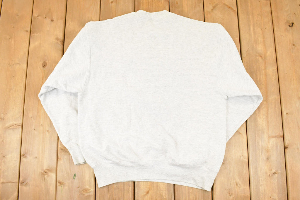 Vintage 1990s Minnesota Floral Embroidered Crewneck Sweatshirt Men's L