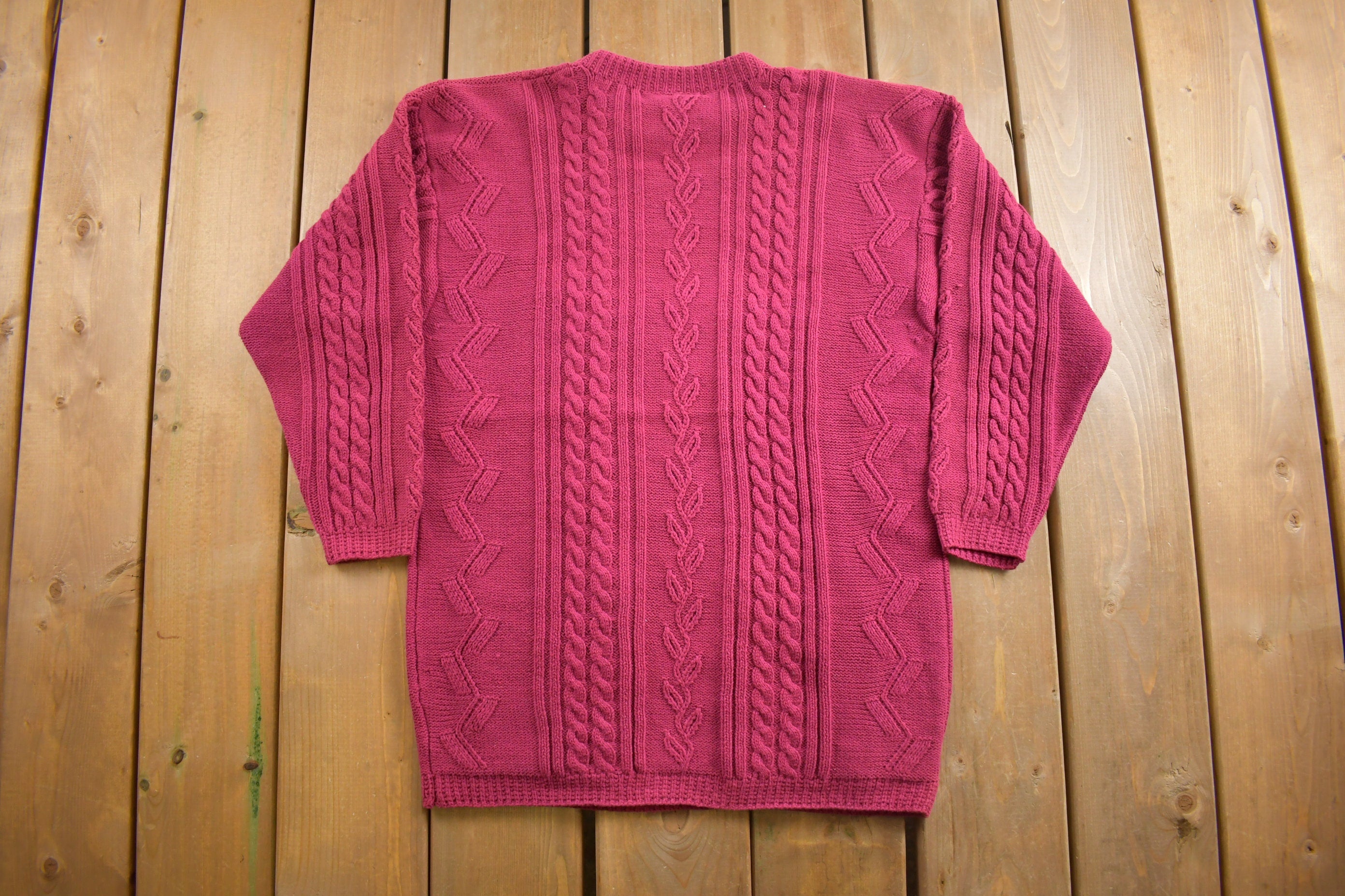 Vintage 1990s Northern Traditions Wool Cable Knit Sweater