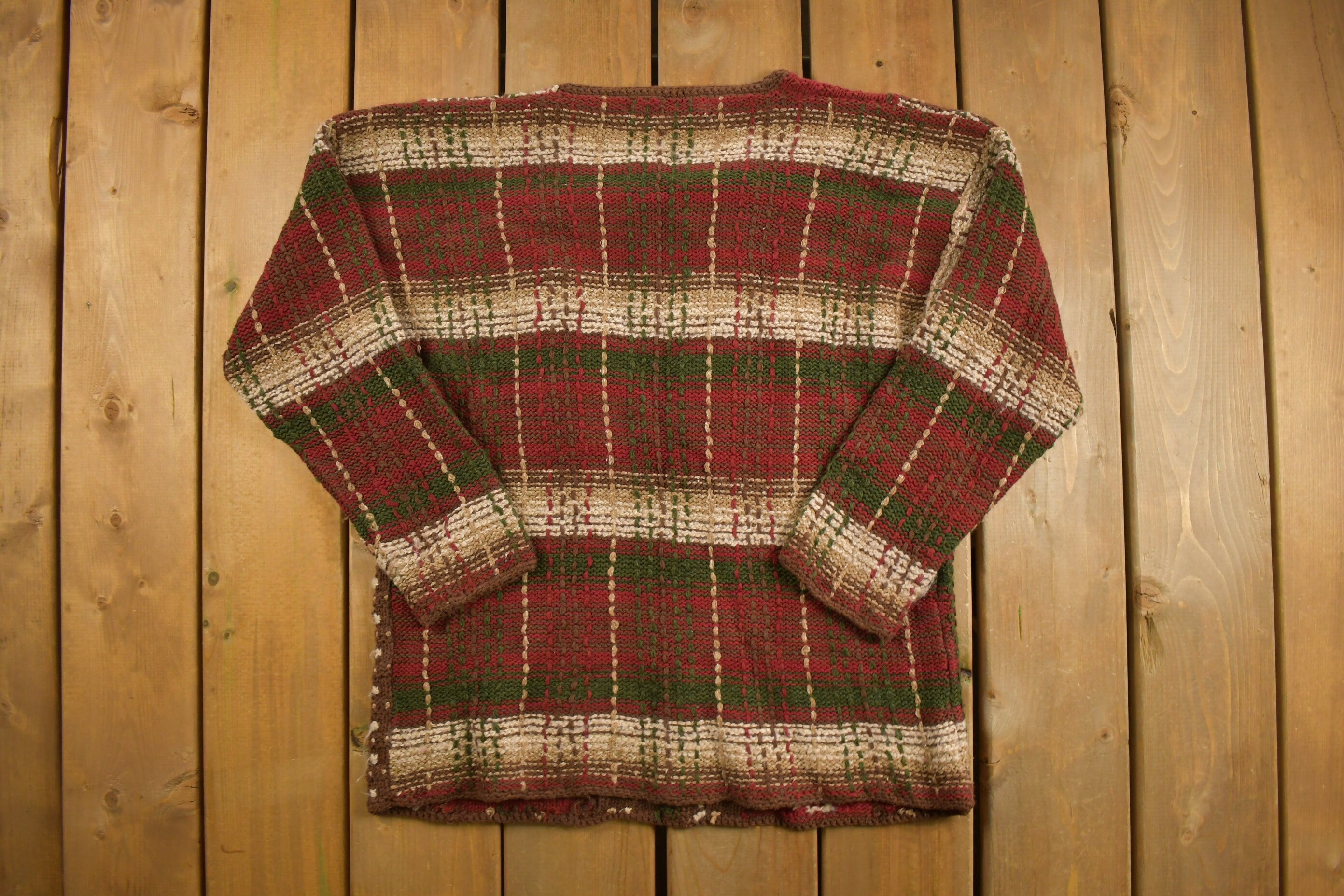 Vintage 1990s Ivy Collectibles Knitted Crewneck Sweater