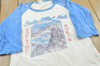 True Vintage 1985 Crosby Stills Nash Daylight Again Tour Raglan T-Shirt Men's M