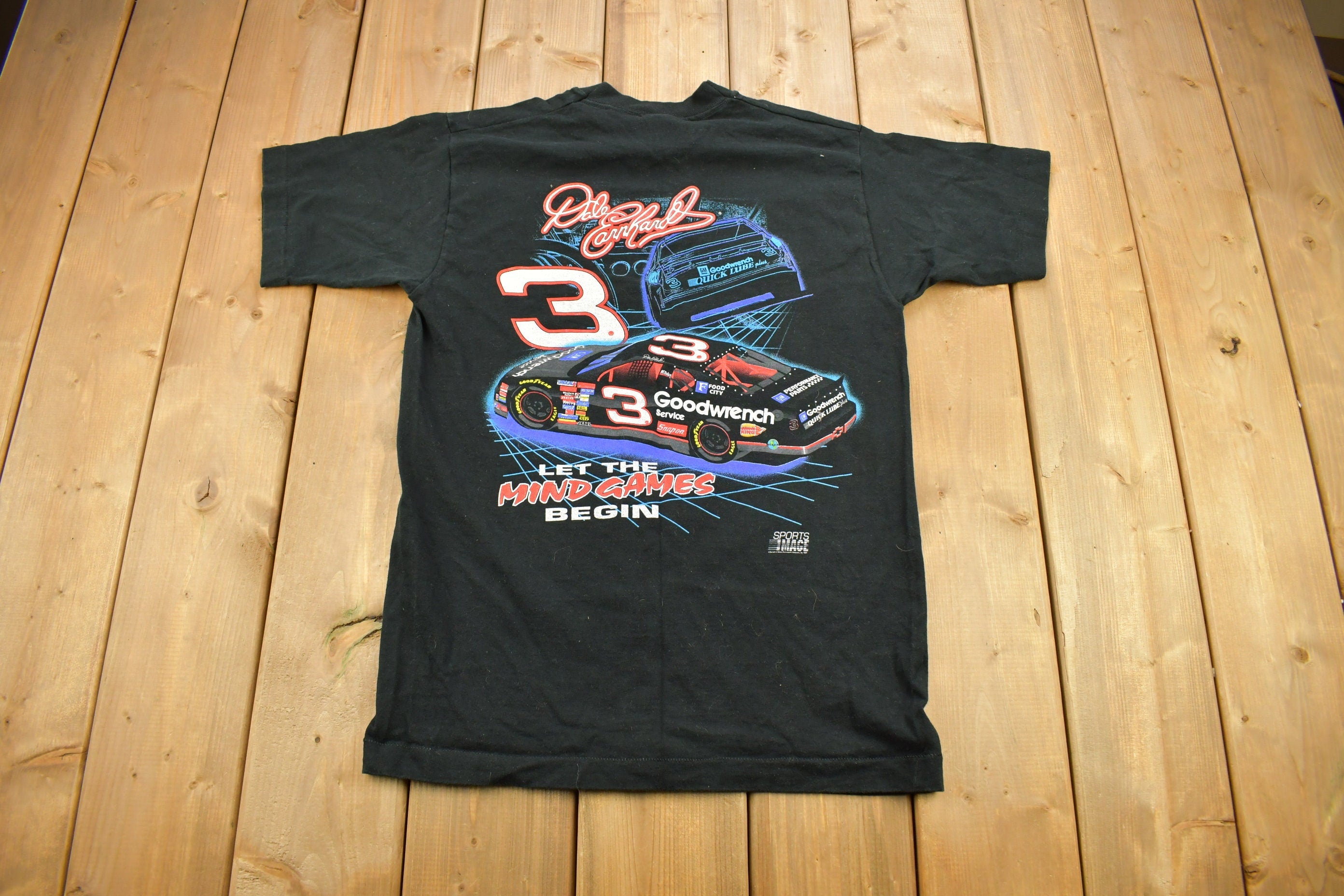 Vintage 1997 NASCAR Dale Earnhardt Virtual Intimidator Racing T-Shirt