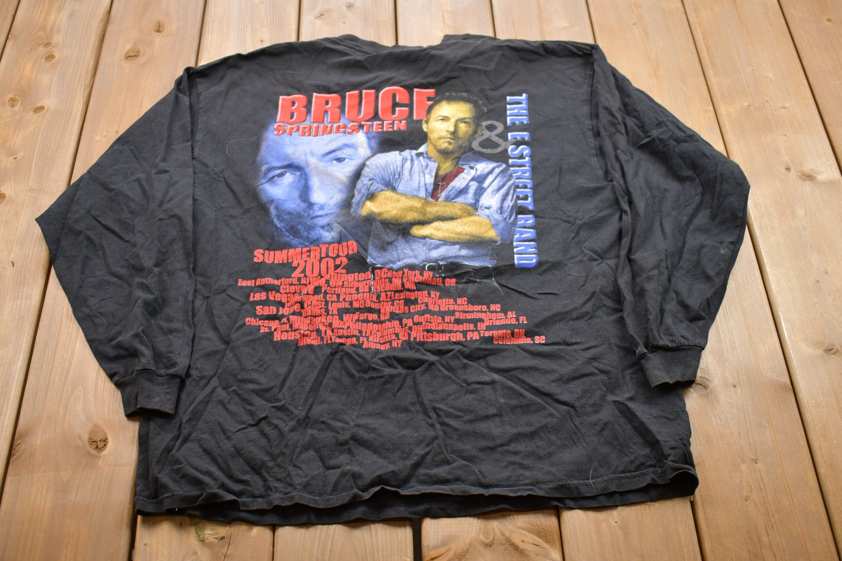 Vintage 2002 Bruce Springsteen Graphic Long Sleeved T-Shirt