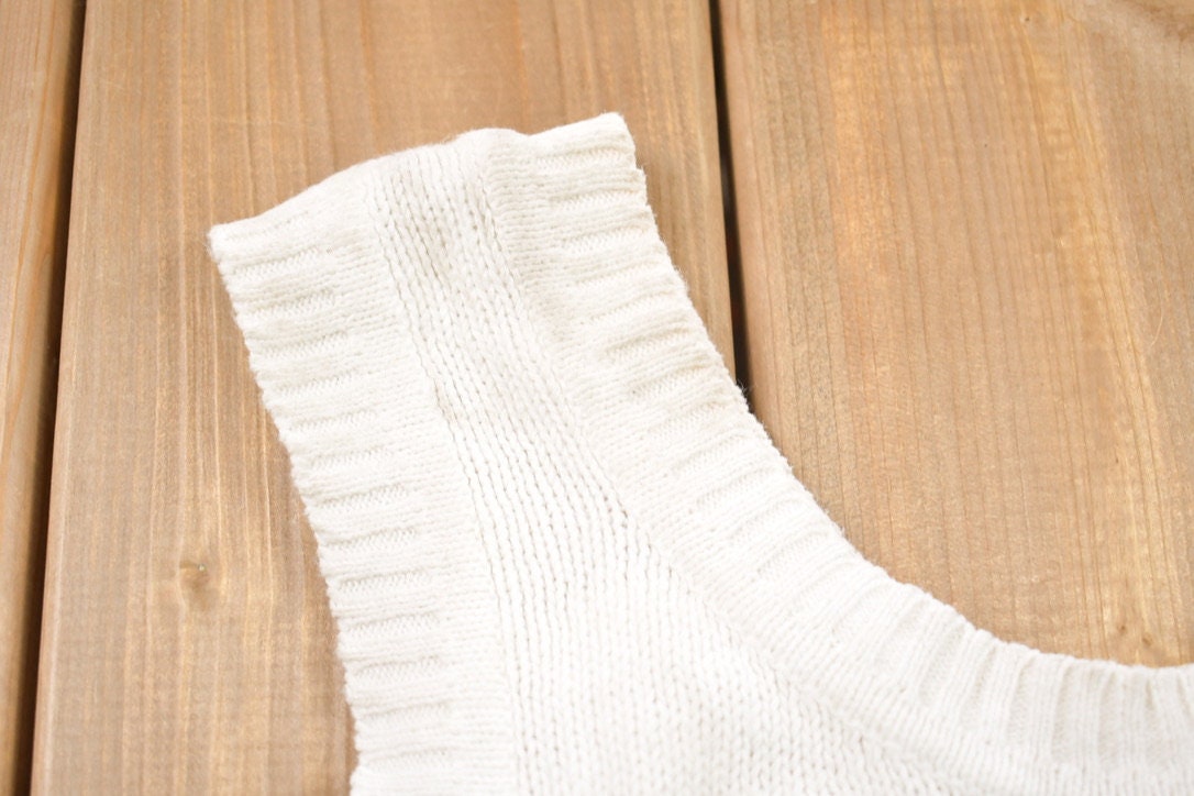 Vintage 1990s Beach Theme Knitted Sweater Vest