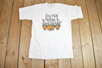 Vintage 1990s "I'm Not Aging I Just Need Repotting" Single Stitch Graphic T-Shirt  Peacock Papers Garden Funny 90s Tee