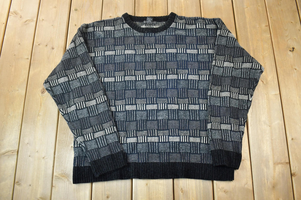 Vintage 1990s Geoffrey Beene Knit Crewneck Sweater