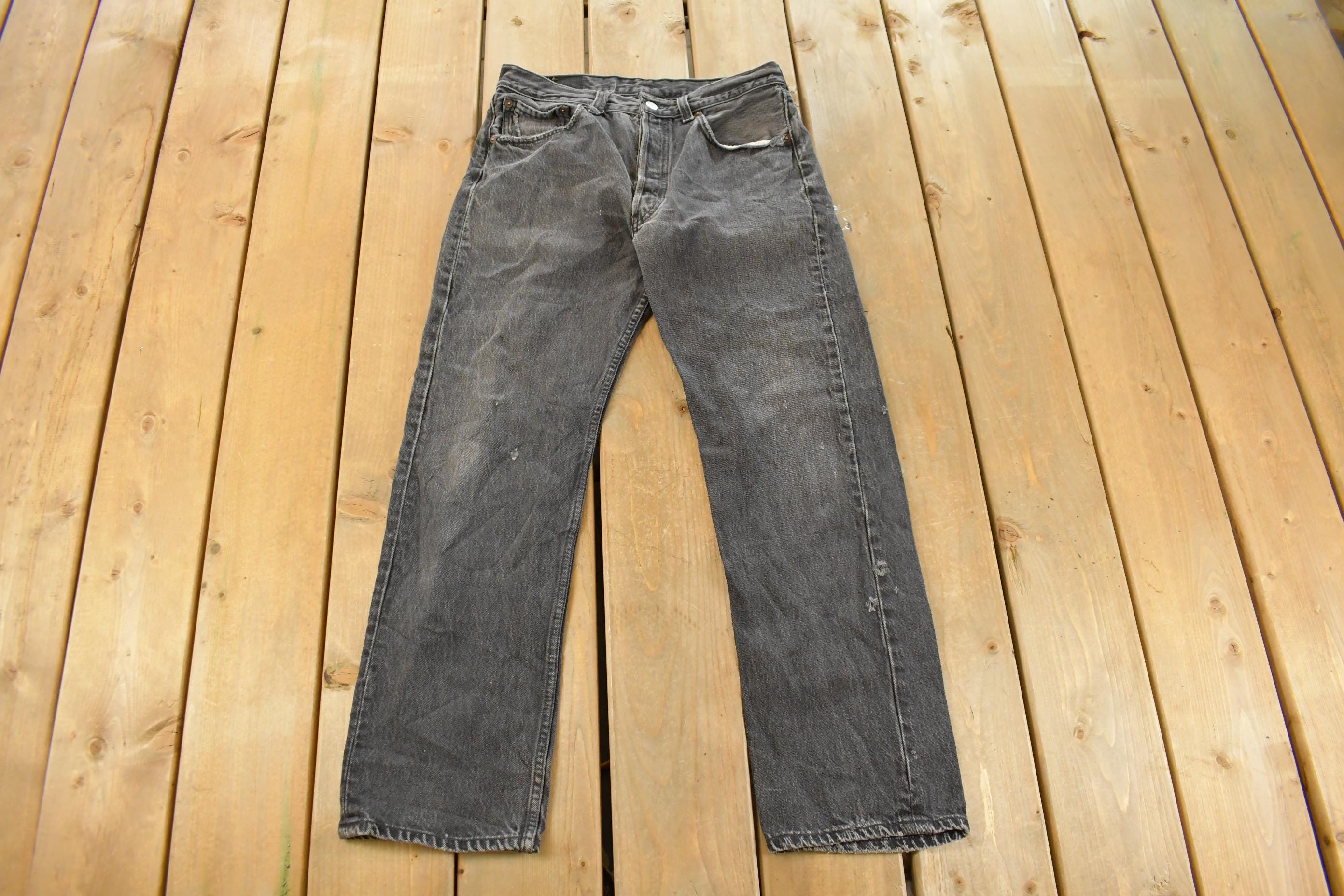 Vintage 1990s Levi's Distressed 501 Original Fit Denim Jeans Men's 32 x 28