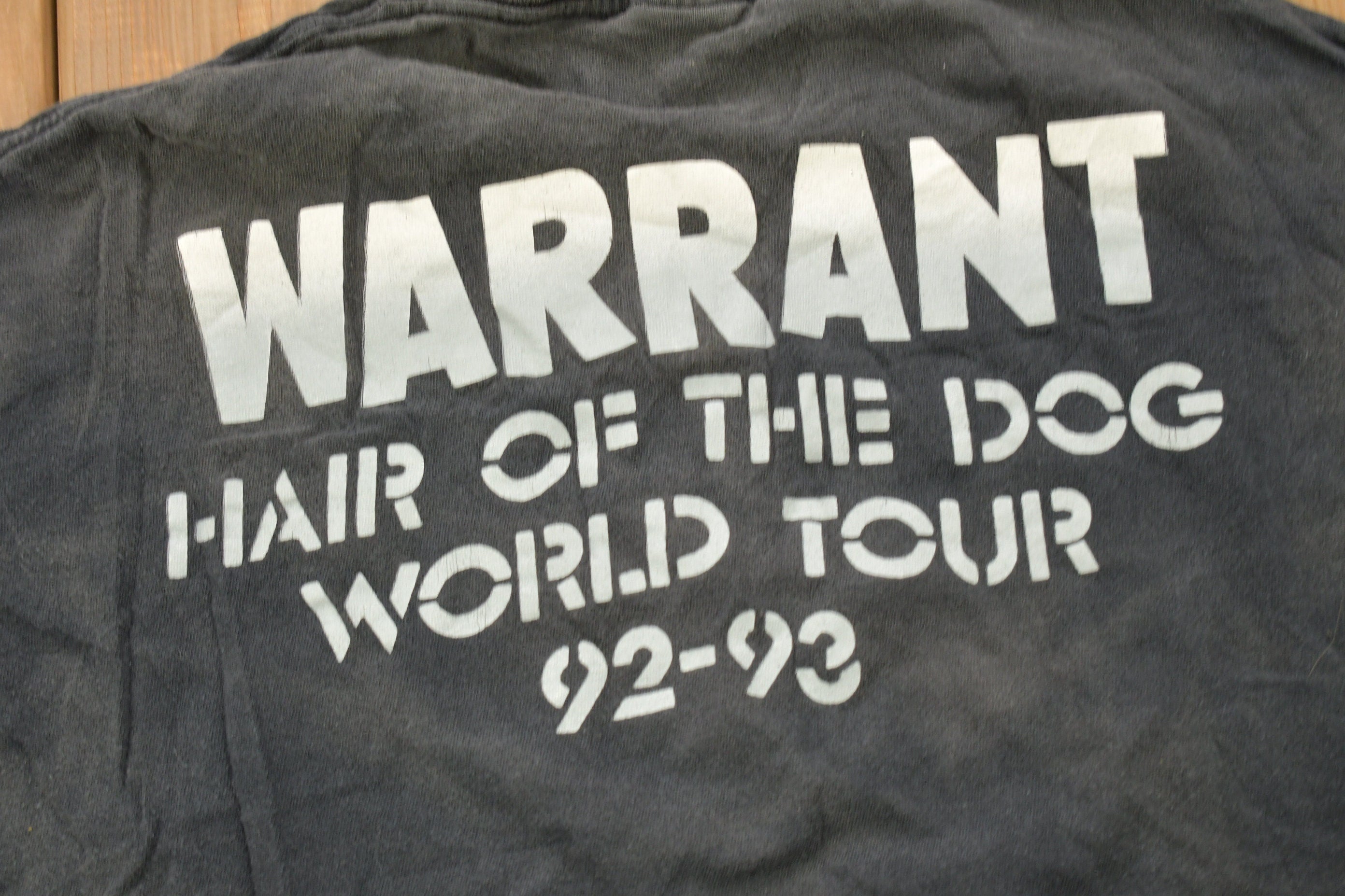 Vintage 1993 Warrant Hair Of The Dog World Tour Band T-shirt