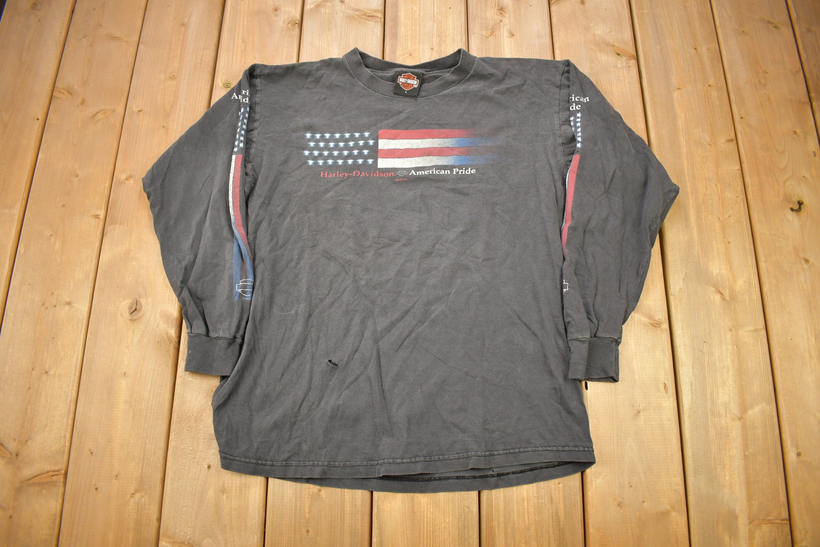 Vintage 2000 Harley Davidson Motorcycles Appleton's Tennessee Long Sleeve T-Shirt