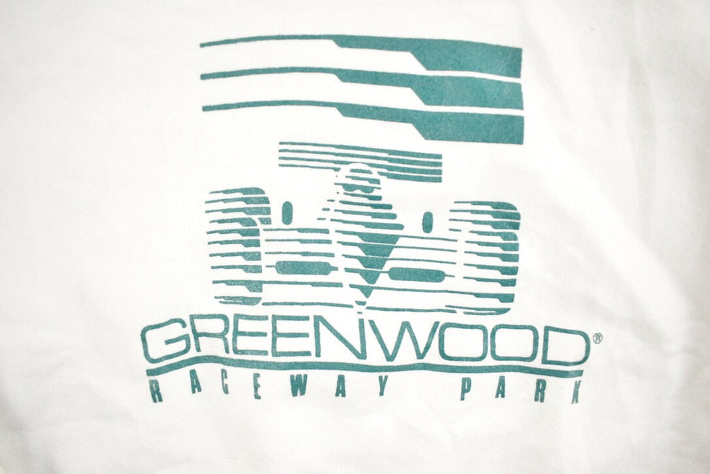 Vintage 1990s Greenwood Raceway Park Graphic Crewneck Sweatshirt