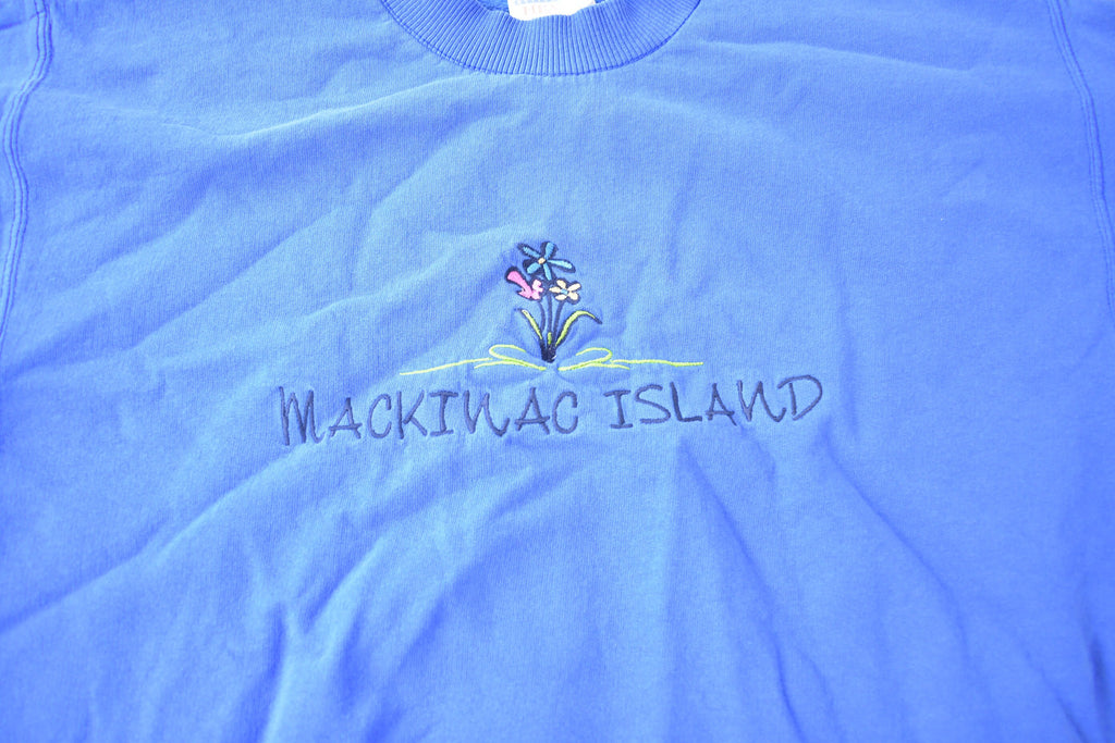 Vintage 1990s Mackinac Island Embroidered Crewneck Sweatshirt