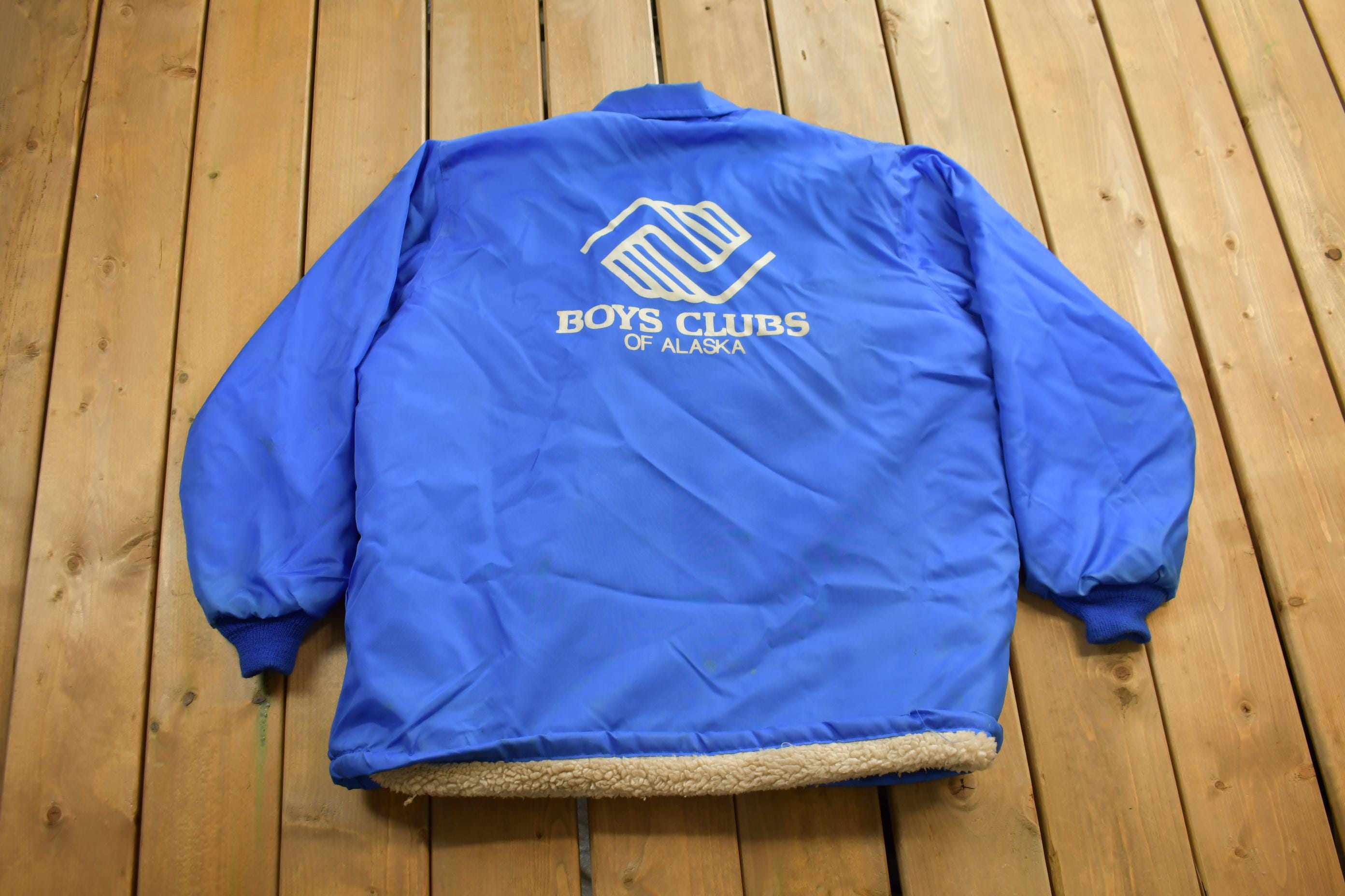 Vintage 1980s Boys Clubs Of Alaska West Wind Lined Jacket