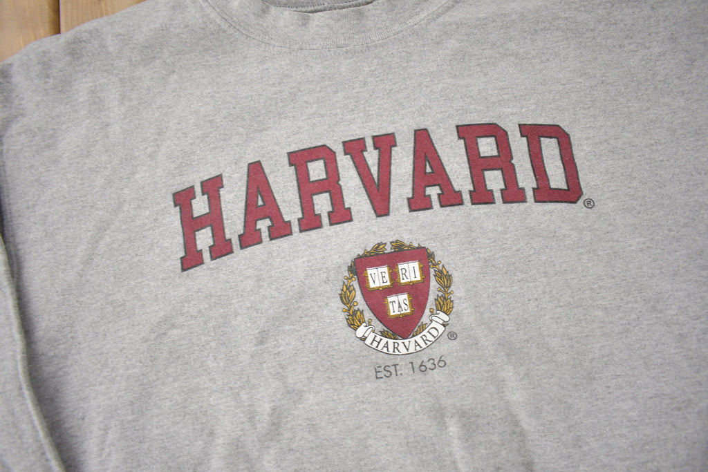 Vintage Y2K Harvard University Collegiate Crewneck Size M