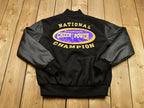 Vintage 1990s American Cheer Power National Champions Bomber Jacket
