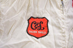 Vintage 1980s Cap'n Jac C&L Silver Shield Patchwork Windbreaker Jacket