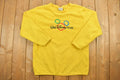 Vintage 1990s Walt Disney World Embroidered Fleece Crewneck
