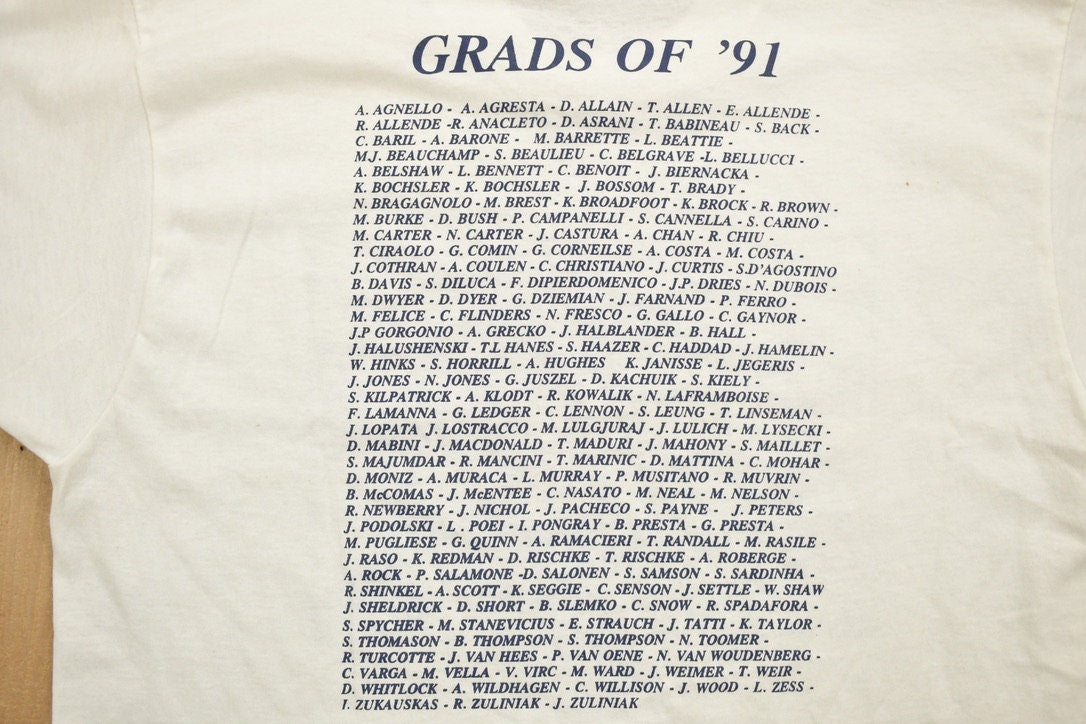 Vintage 1991 Saint Mary's High School Graduating Class T Shirt