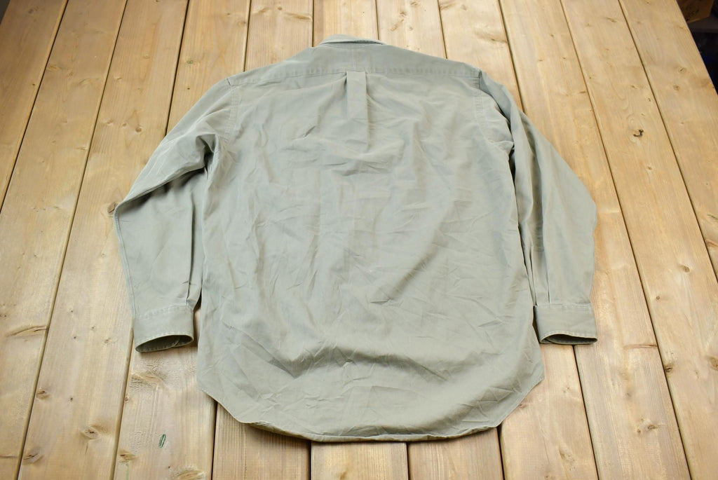 Vintage 1990s Ralph Lauren Blake Small Pony Beige Button Up Shirt Size S