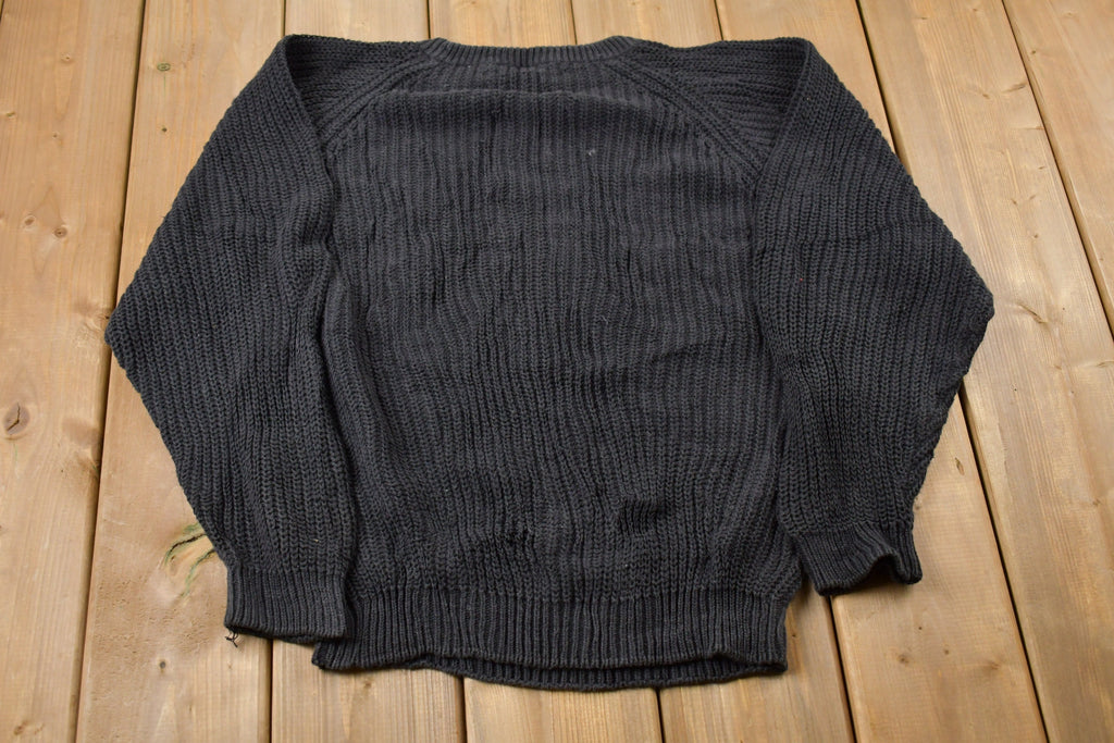 Vintage 1980s Jason Maxwell Embroidered Knitted Sweater
