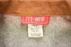 Vintage 1990s Ivy Wear Made In USA Striped Button Up Jacket