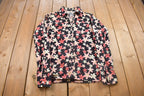 Vintage 1990s Pink Floral Button Up Shirt